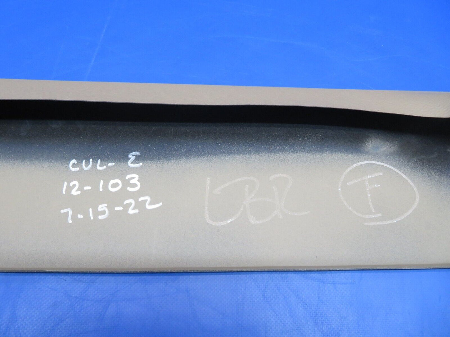 Ford F-100 Coverlay Dash Cover - Plastic Light Brown P/N 12-103-LBR (1022-824)