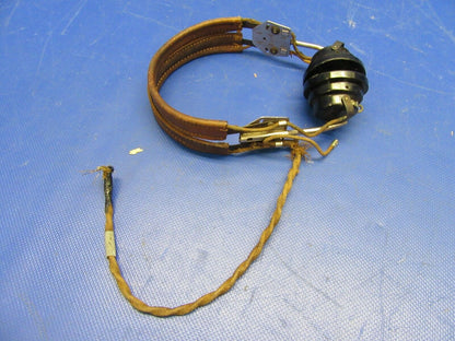Vintage Aviation Headset WWII Era (LOT OF 3) PARTS or COLLECTIBLE (1021-451)