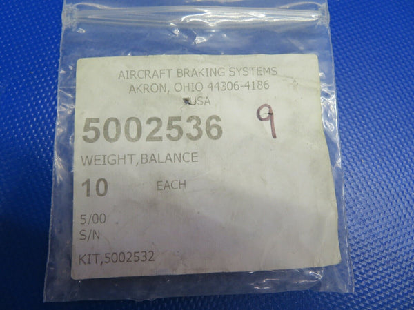 Meggitt Brake Balance Weight 1/2oz P/N 5002536 LOT OF 2 NOS (1120-364)
