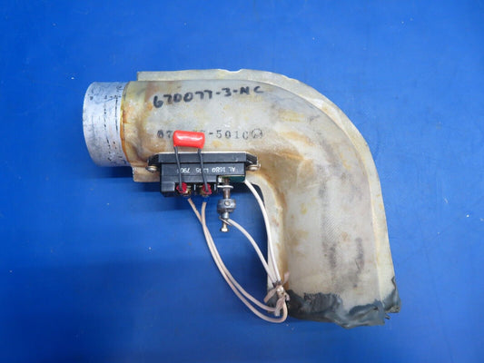 Piper Aerostar 602P Venolating Duct Assy RH w/ Switch P/N 670077-501 (0123-624)