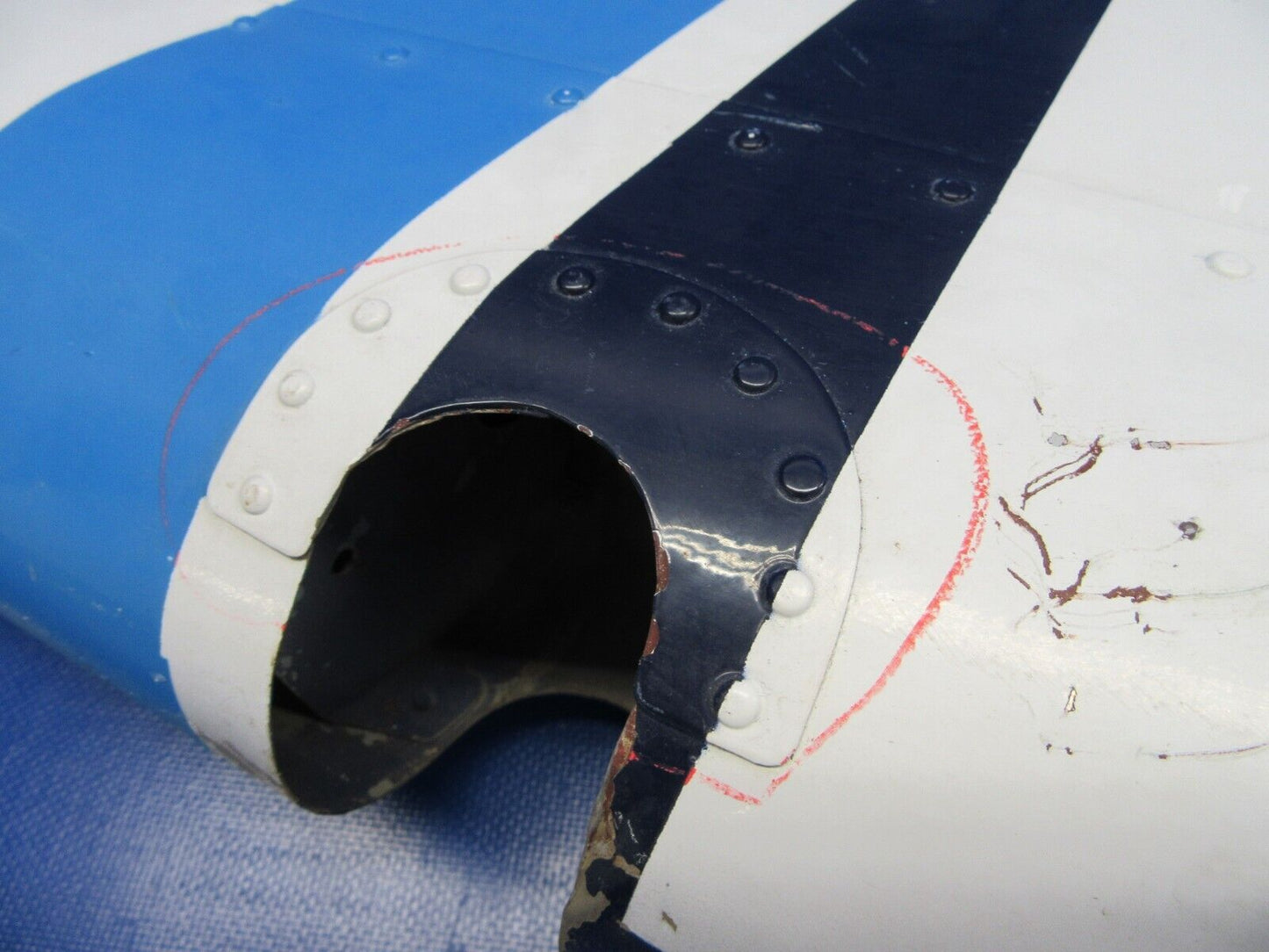 Piper PA-23-150 / 160 Rudder Assy w/ Tab P/N 17068-37 (0723-12)