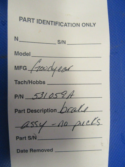 Goodyear Brake Assy No Pucks P/N 531059A (0818-264)