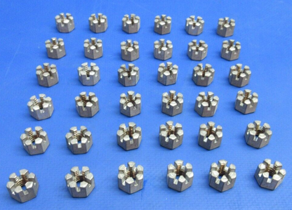 Lycoming Hex Slotted Nut P/N STD-1420 LOT OF 36 NOS (1023-1061)