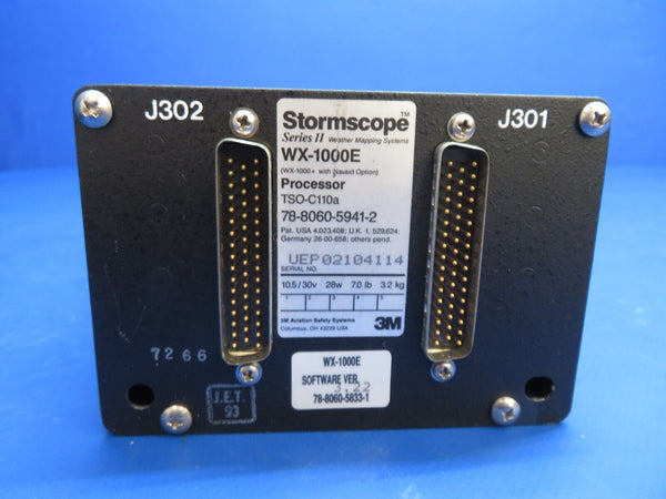 WX-100E3M Stormscope Series II Weather Mapping Processor 78-8060-5941 (0223-847)
