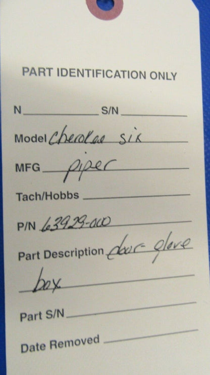 Piper Cherokee Six Glove Box Door Dark Brown P/N 69329-000 (0518-40)