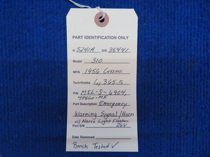 Cessna 310 Emergency Signal / Horn w/ Narco Light Flasher 26v (0622-736)