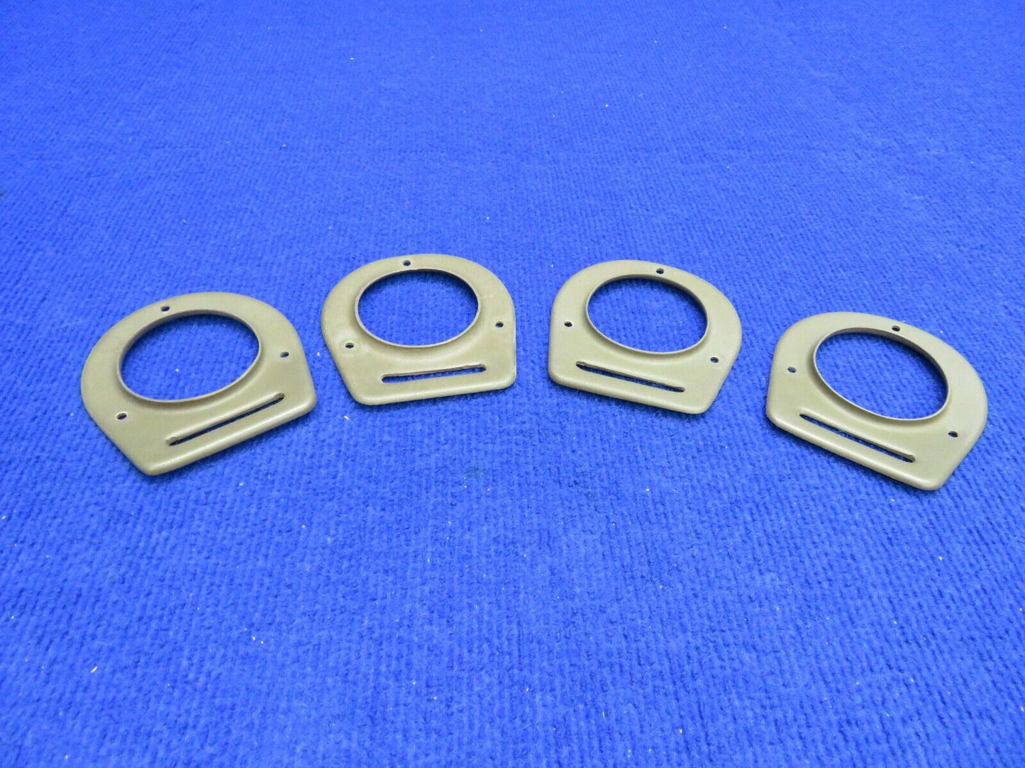 Piper Cover Assembly Air Vent Flange Olive Tone P/N 65735-19 LOT OF 4 (0222-388)