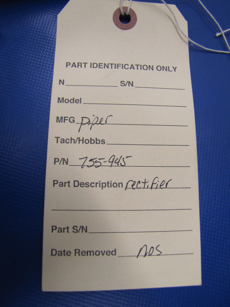 Piper Rectifier P/N 755-945 NOS LOT OF 9 (0417-18)