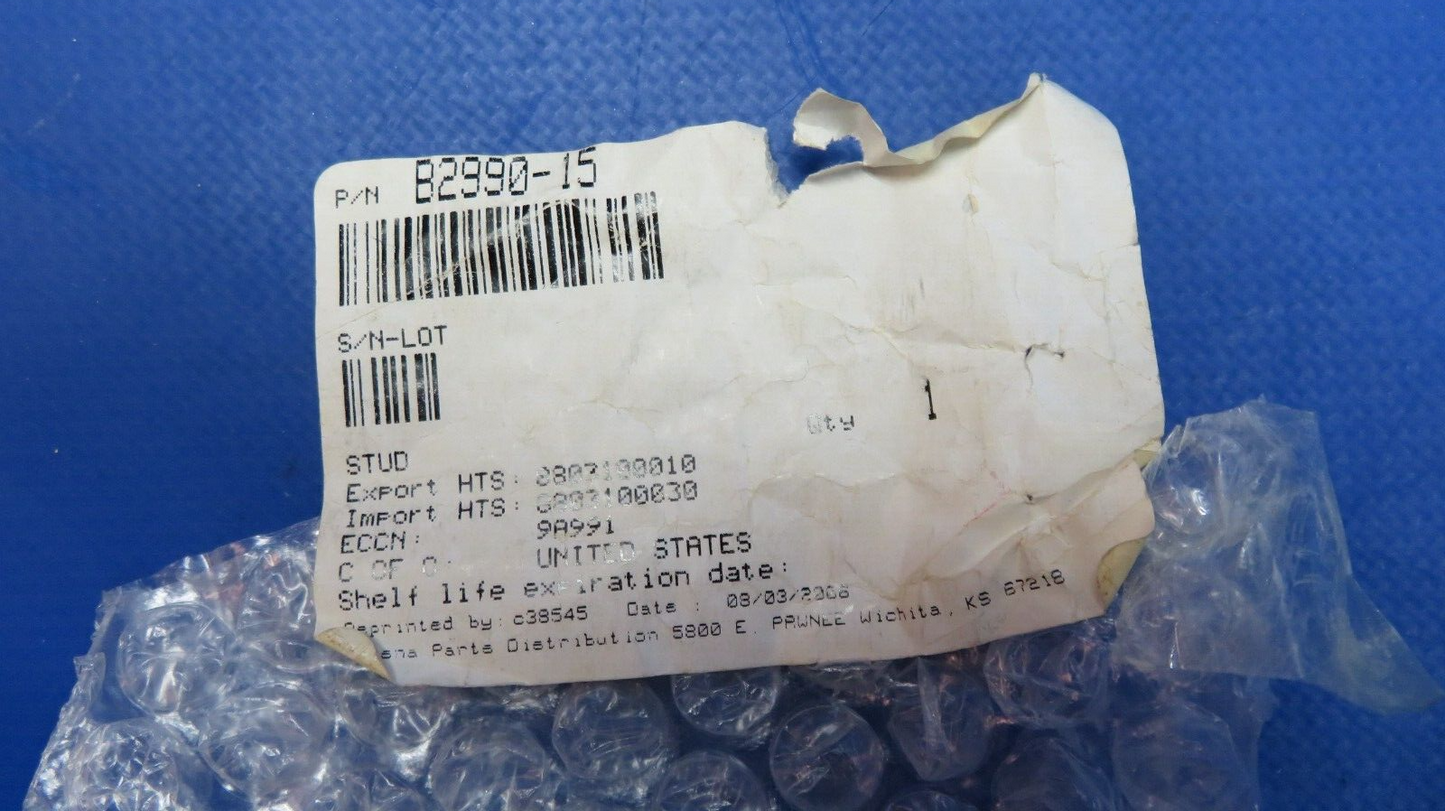 McCauley Threaded Propeller Stud P/N B2990-15, B-2990-15 NOS w/ 8130 (0523-191)