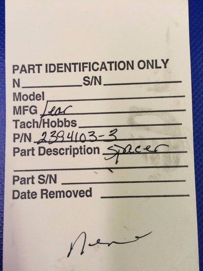 Learjet Spacer Hub Assy P/N 2394103-3 (1216-69)