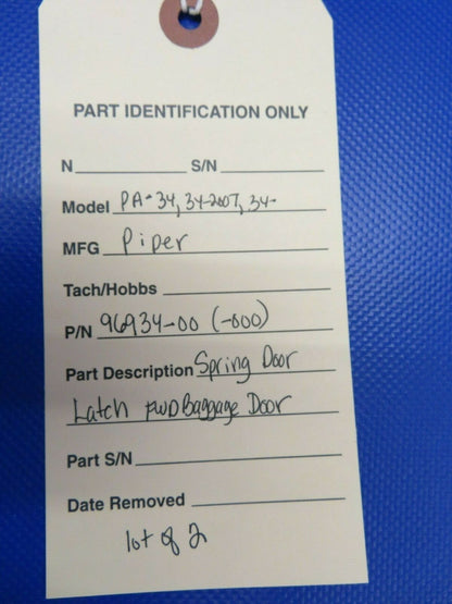 Piper PA-34, 34-200T Spring Latch FWD Baggage Door 96934-00 NOS (1120-57)