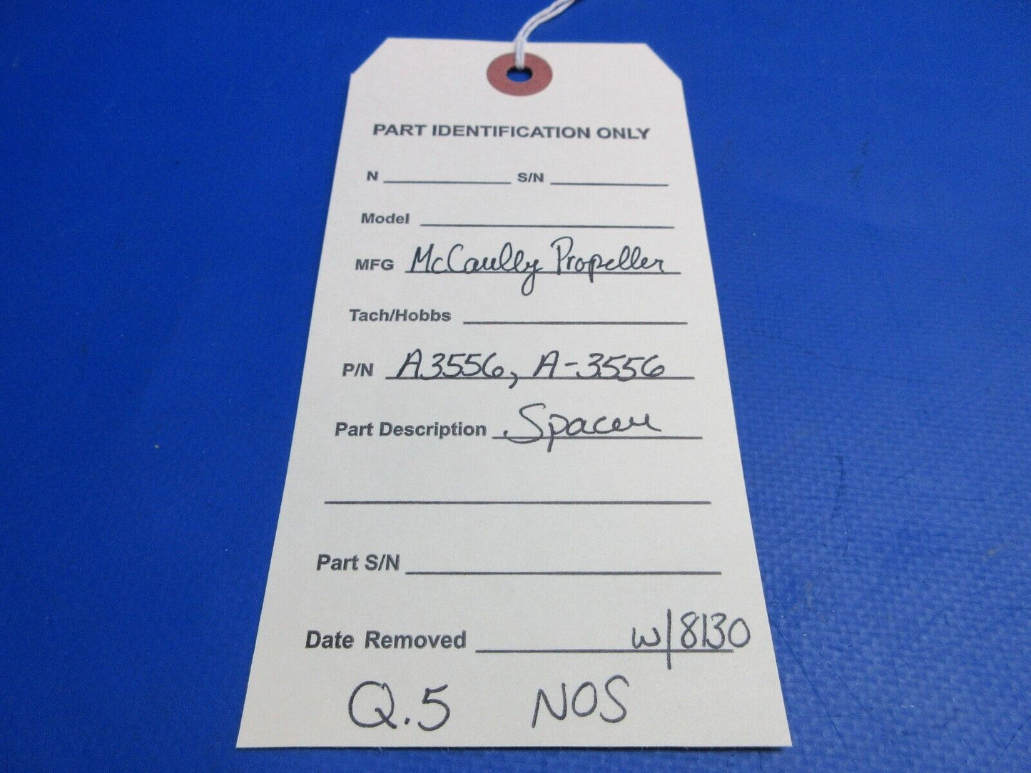 McCauley Threaded Propeller Spacer w/ 8130 P/N A3556, A-3556 NOS (0523-453)