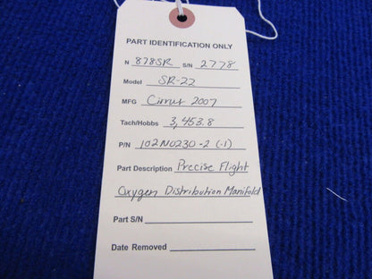 Cirrus SR-22 Precise Flight Oxygen Distribution Manifold 102N0230-2 (0122-362)