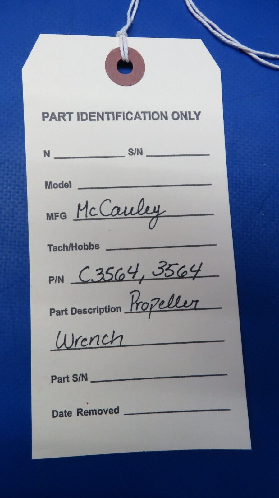 McCauley Threaded Propeller Wrench P/N C3564, 3564 (0523-121)