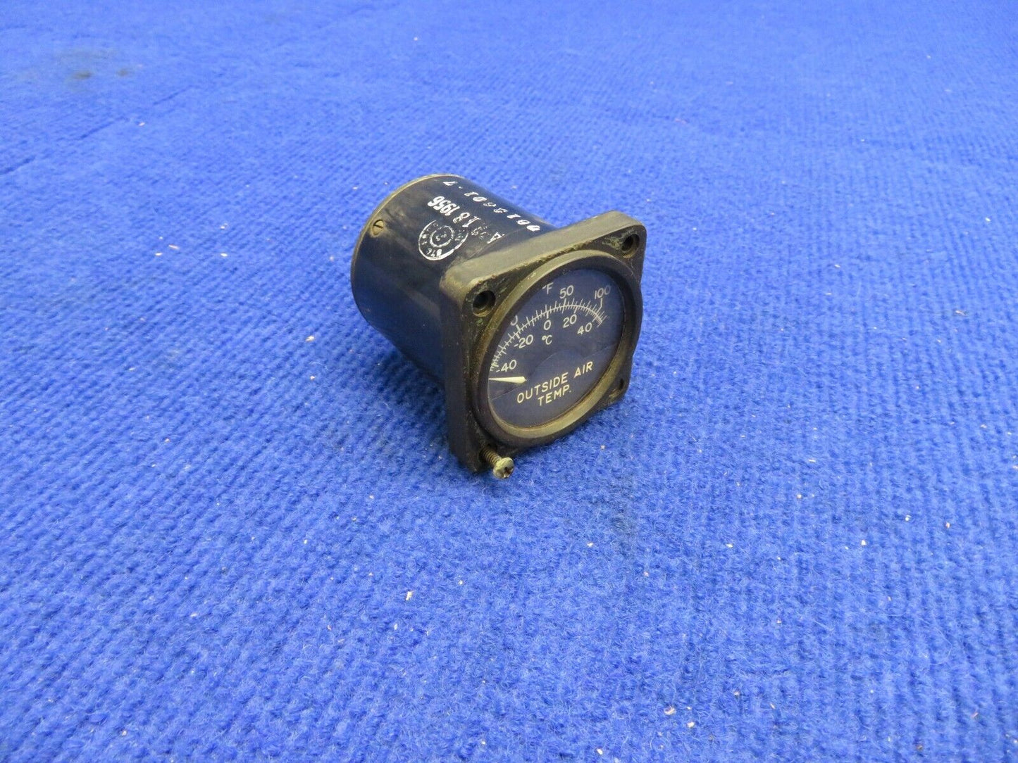 Cessna 310 Thomas Edison Outside Air Temp. Gauge P/N 0813601-7 (0222-310)