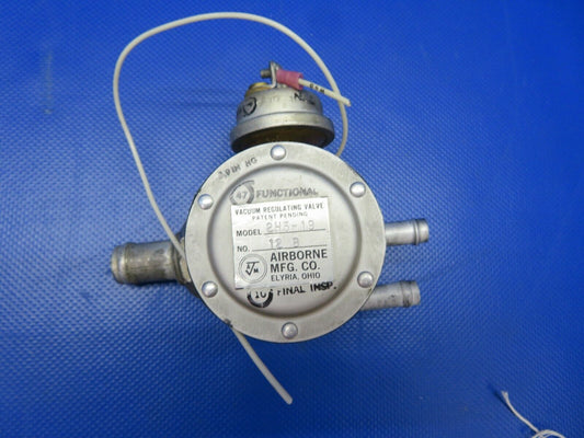 Airborne Vacuum Regulating Valve 2H3-19 Hobbs Piper PA-32R-300 Lance (0221-12)