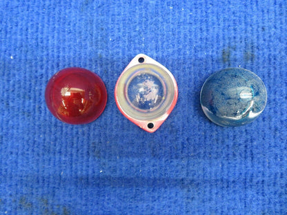 Nav Lens: Clear, Red & Green w/ Gaskets P/N 755-075 LOT (0822-578)
