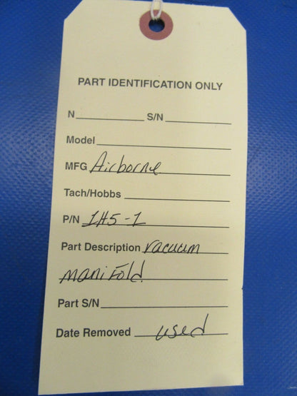 Airborne Vacuum Manifold P/N 1H5-1 (0518-316)