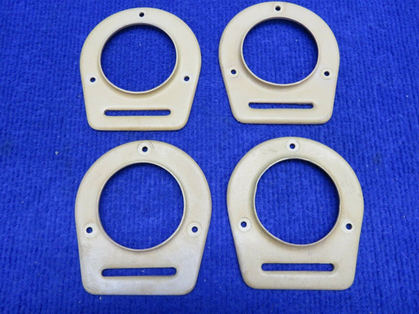 Piper Cover Assy Air Vent Flange LOT OF 4 P/N 65735-19 Tan Plastic (0222-622)