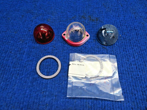 Nav Lens: Clear, Red & Green w/ Gaskets P/N 755-075 LOT (0822-578)