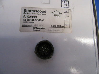 BF Goodrich Stormscope Antenna P/N 78-8060-5860-4 (0419-352)