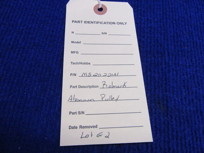 Ralmark Aluminum Pulley P/N MS20221A1 LOT OF 2 (1221-341)