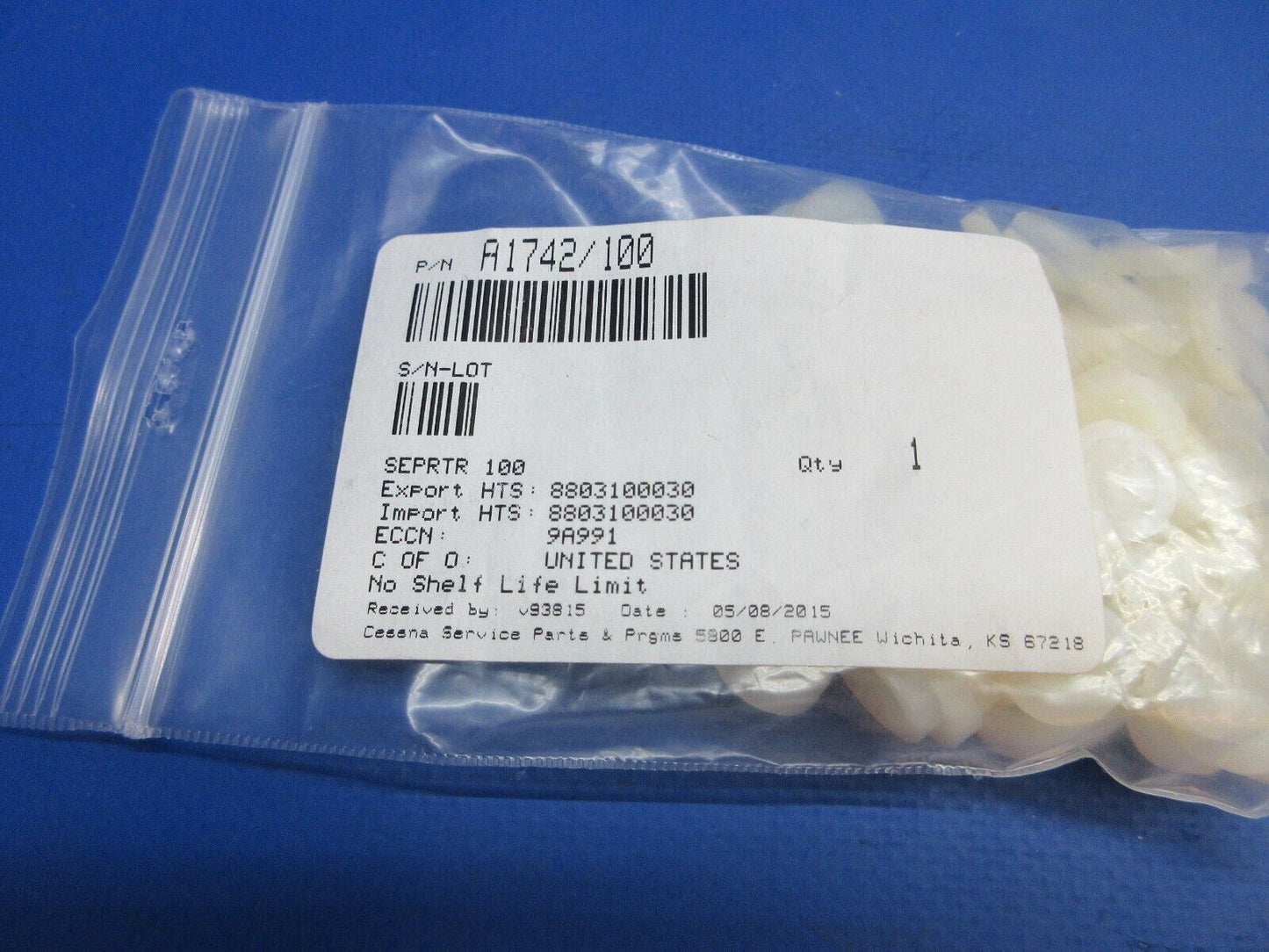 McCauley Threaded Propeller Ball Separator 100 Pack P/N A1742/100 NOS (0523-395)
