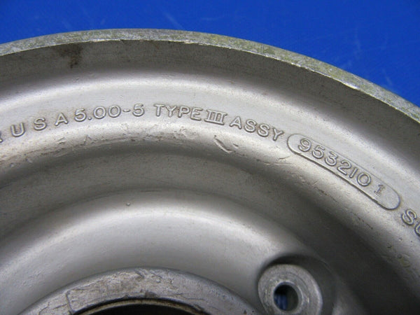 Early Cessna 150 Goodyear 5.00-5 Main Wheel Assembly P/N 9532101 (0221-200)