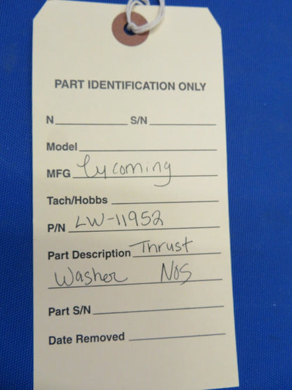 Lycoming Thrust Washer LW-11952 NOS (1120-15)