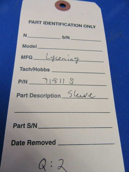 Lycoming Sleeve P/N 71811S - NOS - Box of 25 (1020-200)