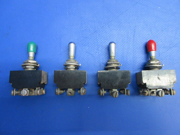 Beech 95-B55 Baron Toggle Switch P/N 35-380053-3, MST205N LOT OF 9 (0523-1140)