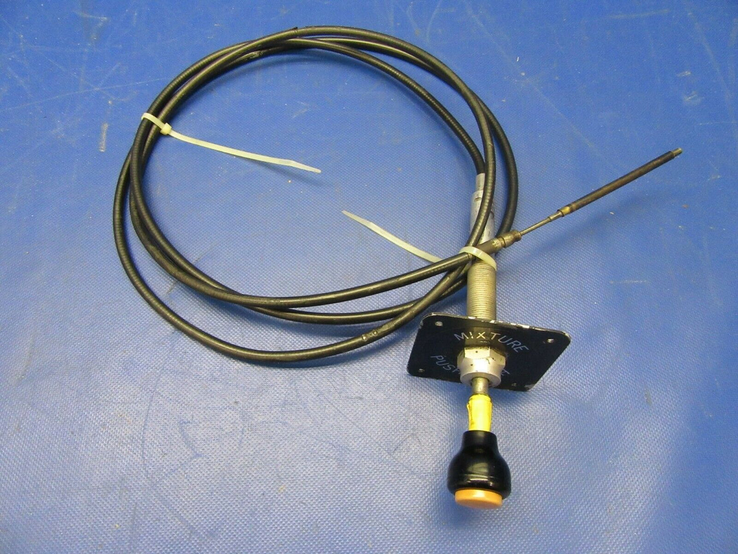 Brantly B2B Helicopter Mixture Control Cable Measures 113" Push Rich (0921-488)