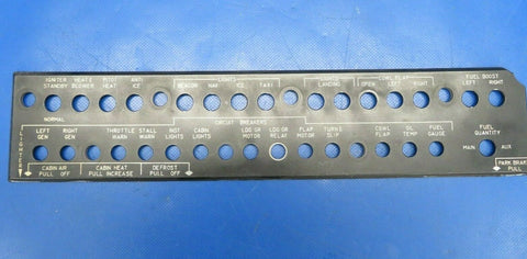 Beech Baron 95-A55 Instrument Sub Panel LH 96-324034 (0120-359)