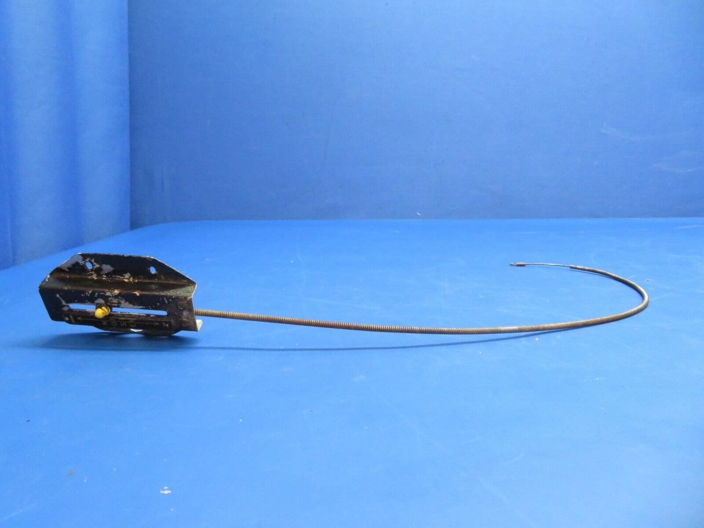 Brantly B2B Helicopter Nose / Trim Cable w/ Bracket P/N 418, 419-1 (1022-842)