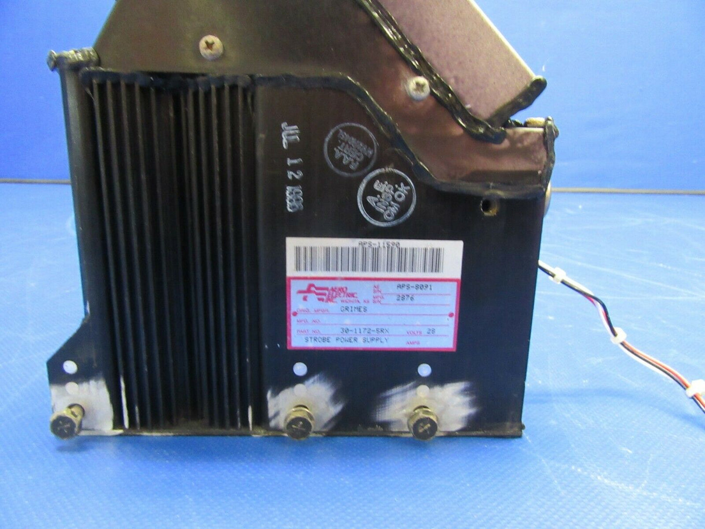 Grimes Navigational Strobe Power Supply 28V 30-1172-5RX CORE OR PARTS (0721-404)