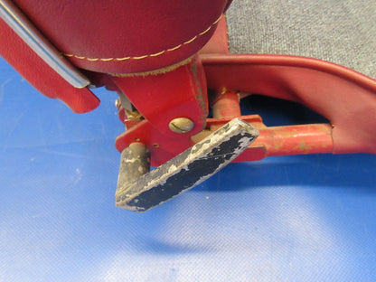 Piper PA-32 Cherokee Six Center Seat Red Leather / Gray Upholstery (0418-196)