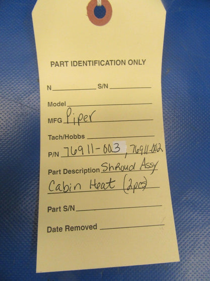 Piper Pawnee Brave NOS Shroud Assy 76911-002, 76911-003 (0119-03)