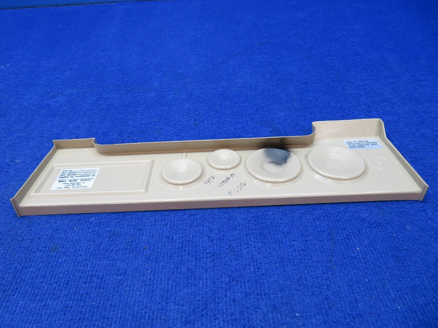 Piper PA-28 LH LWR Instrument Panel Cover P/N K67920-14 NOS (0822-384)