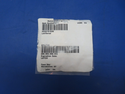 Bombardier Lear Jet Latch Gold / Brass P/N H2337K1530 NOS (0923-683)