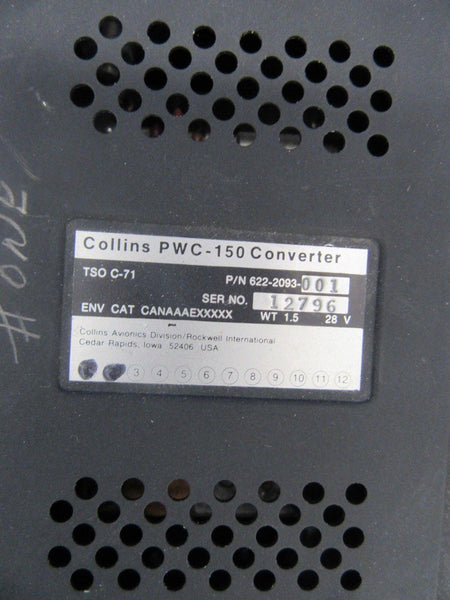 Collins Converter PWC-150 Mods 1 & 2 P/N 622-2093-001 (0318-165)
