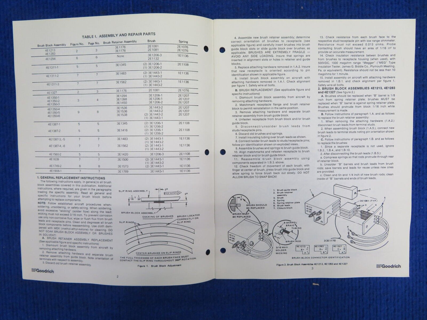 BF Goodrich Propeller Deice Maintenance Installation Overhaul Manuals (0522-783)