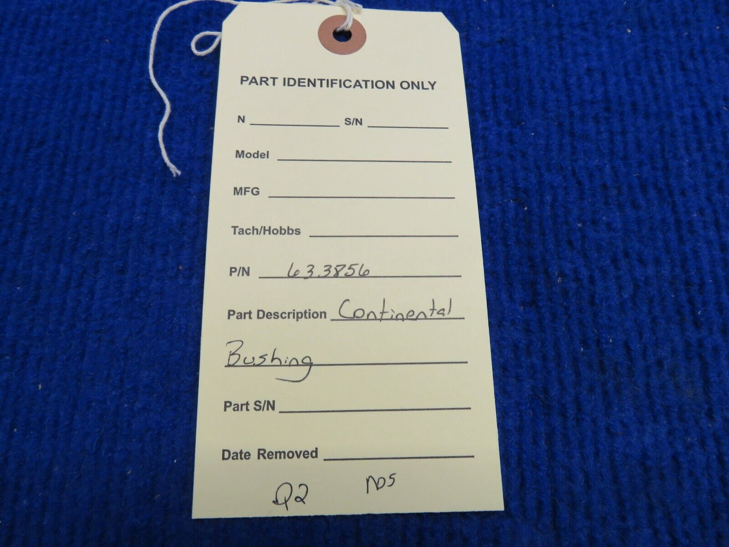 Continental Bushing NOS P/N 633856 (0222-432)