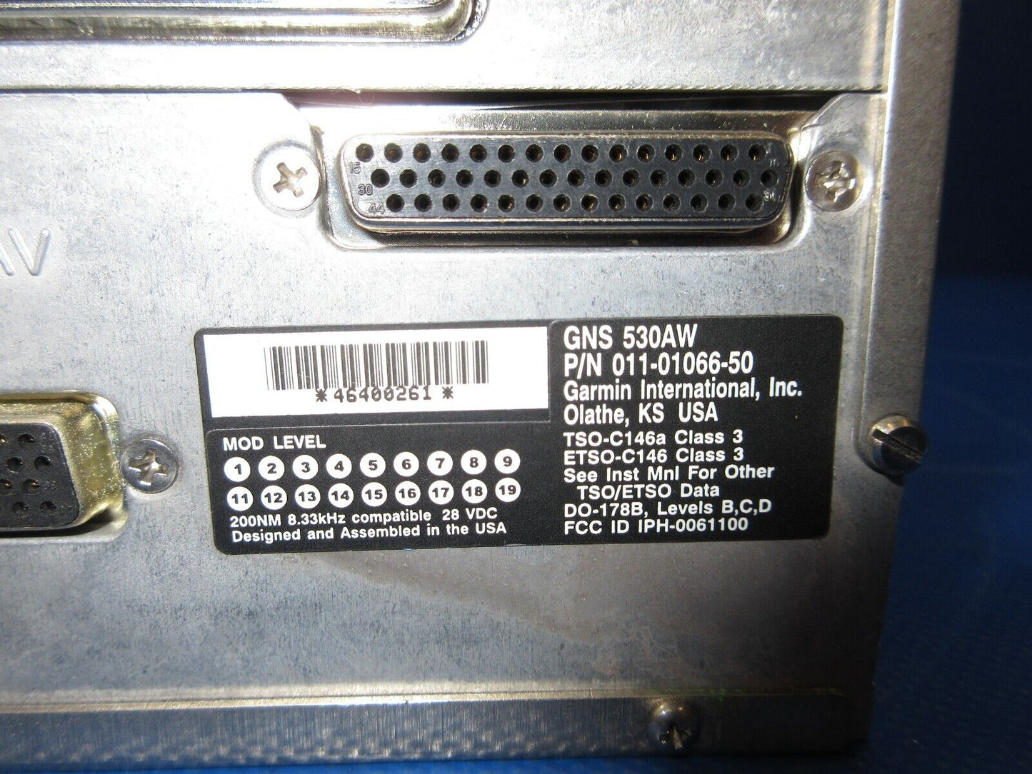 Garmin GNS 530 AW w/ Antenna & Rack P/N 011-01066-50 TESTED w/ WARRANTY (0124-97)