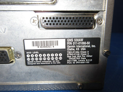 Garmin GNS 530 AW w/ Antenna & Rack P/N 011-01066-50 TESTED w/ WARRANTY (0124-97)