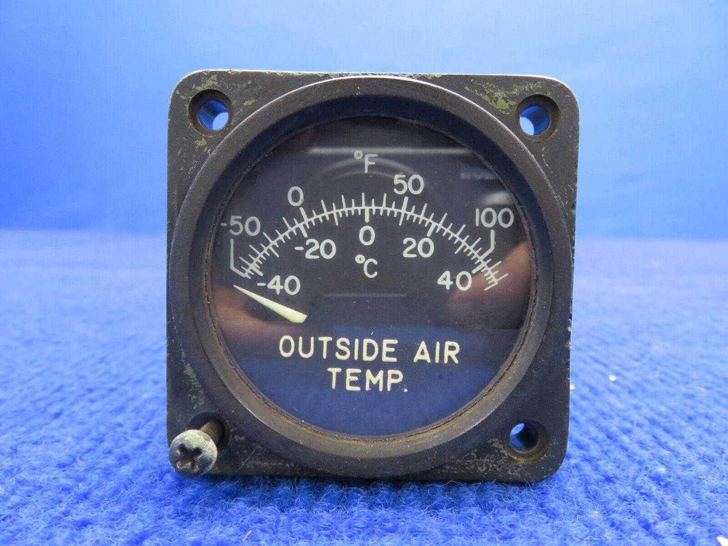 Cessna 310 Thomas Edison Outside Air Temp. Gauge P/N 0813601-7 (0222-310)