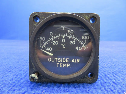 Cessna 310 Thomas Edison Outside Air Temp. Gauge P/N 0813601-7 (0222-310)