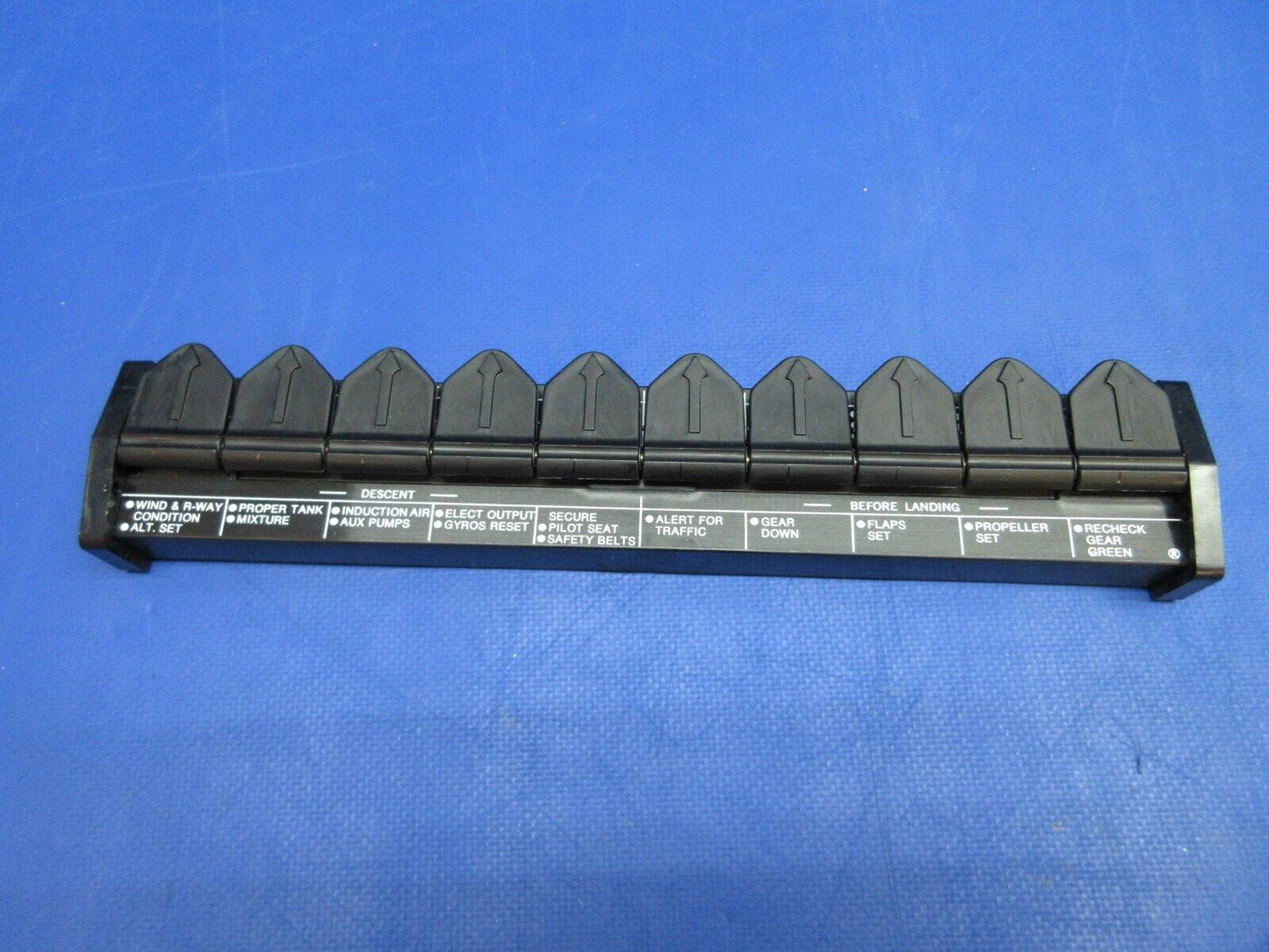 Aircraft Checklist / Checkout Board P/N SAF-GO NOS (1023-842)
