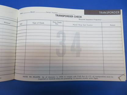 Aviation Maintenance Aircraft Radio Log Books LOT OF 109 NOS  (1022-563)