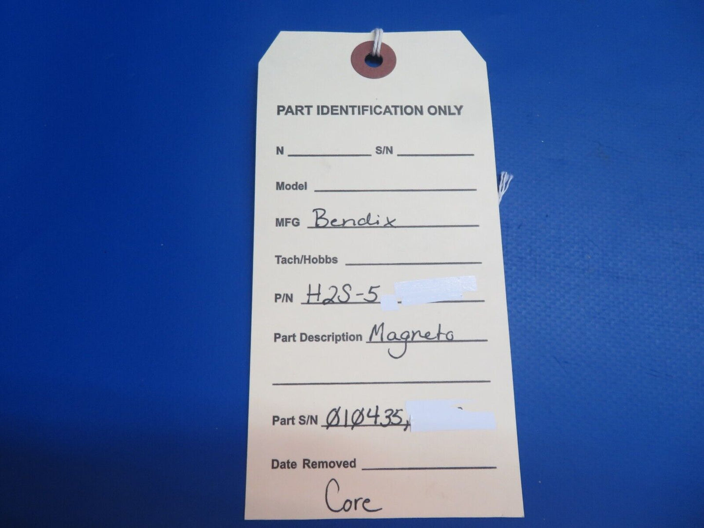 Bendix Magneto P/N H2S-5 CORE (0323-670)