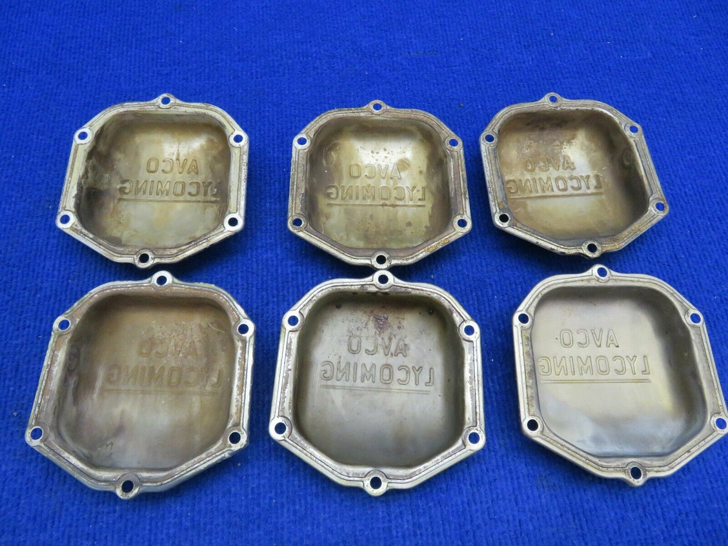 Avco Lycoming Rocker Valve Cover O235, O320, O360, O540 61247 LOT OF 6 (0222-619
